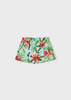 Girl Tropical Print Skort - Water