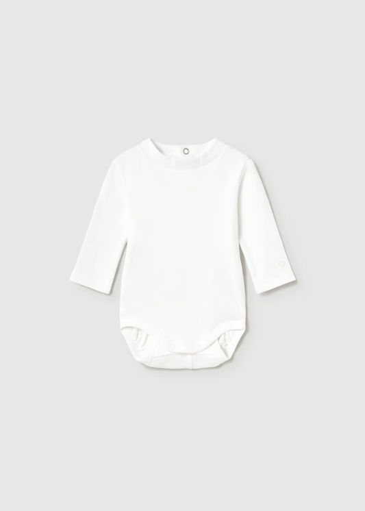 Newborn Boy Bodysuit - White