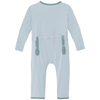 Coverall W/2-Way Zipper - Illusion Blue with Stormy Sea