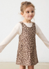 Girl Pinafore with T-Shirt - Chestnut