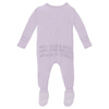 Muffin Ruffle Footie with 2 Way Zipper - Thistle