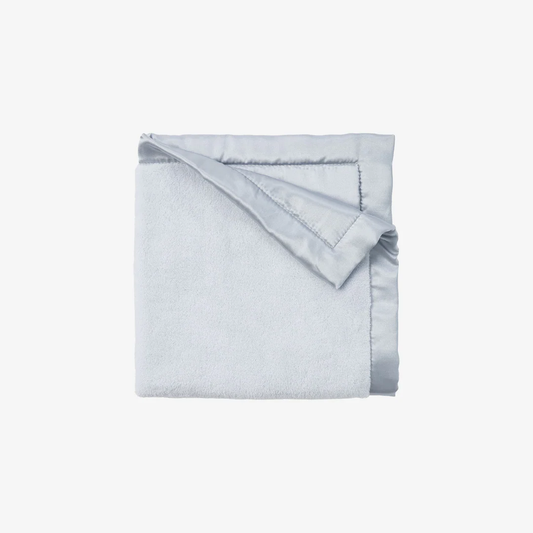Satin Trim Flannel Fleece Security Blankie - Blue
