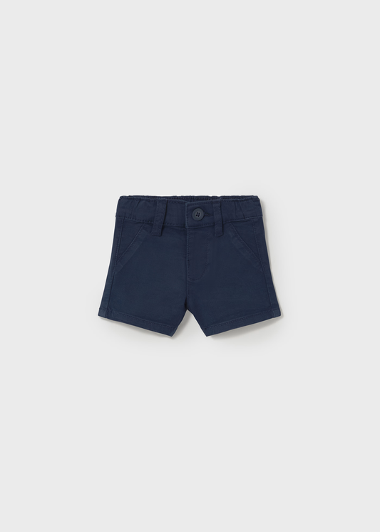 Newborn Twill Shorts - Navy Blue