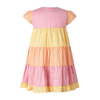 Striped Tier Button-Front Dress & Bloomers