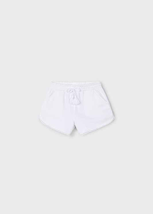 Girls Sport Shorts - White