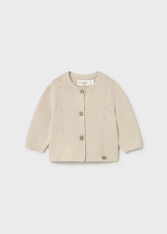Girl Knit Cardigan - Wheat