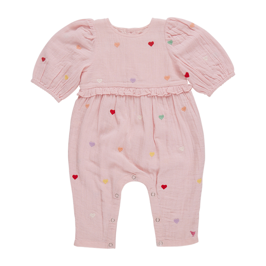 Baby Girls Brooke Jumper - Candy Heart Embroidery