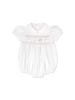 Ruth Ribbon Bubble - Blessing White, Pleasant pink