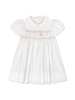 Ruth Ribbon Dress - Blessing White, Pleasant Pink