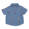 Boys Jack Shirt - Blue Basketball Embroidery