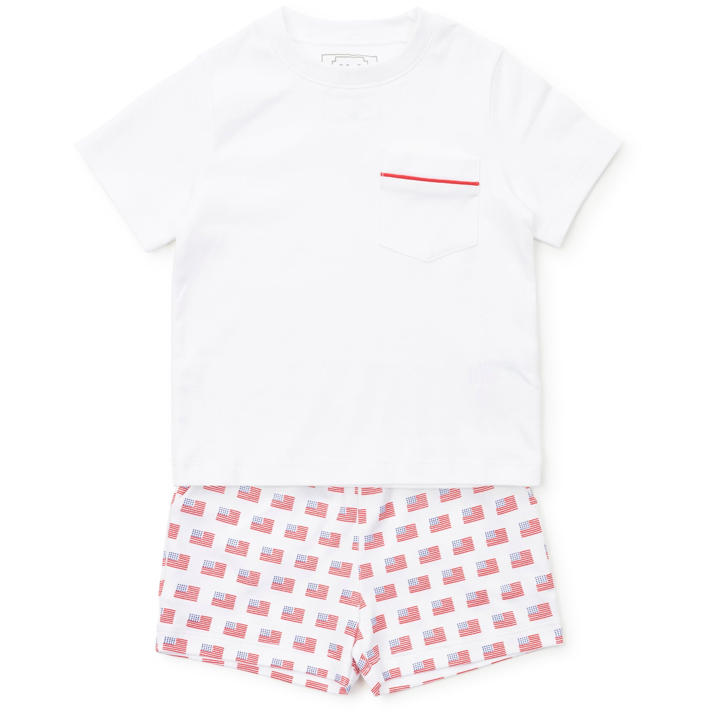 Walker Shortsleeve Short Set - American Flag