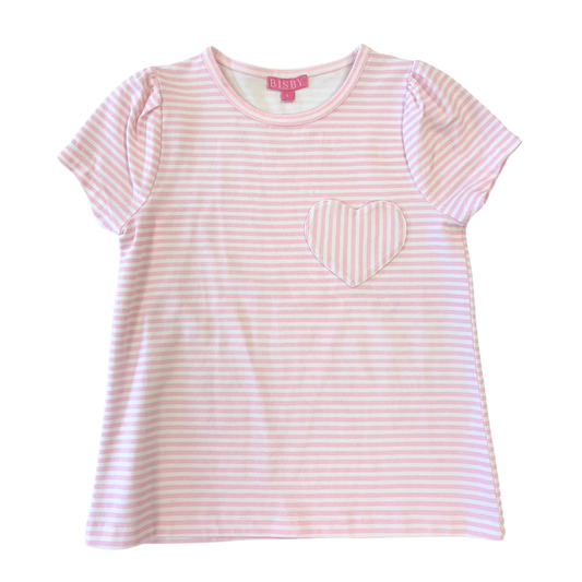 Essential Tee - Pink Stripe