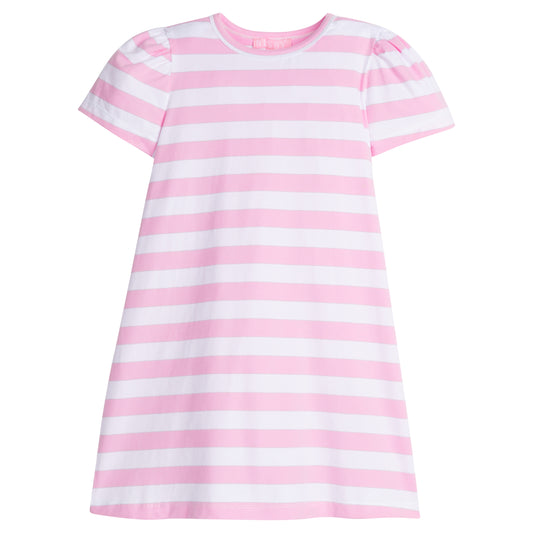 Everyday Dress - Pink Metallic Stripe