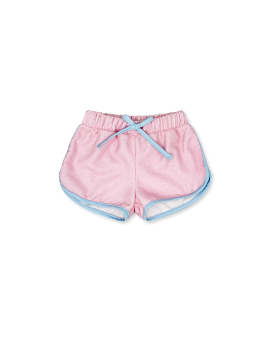 Millie Terrycloth Short - Cotton Candy Pink, Cotton Candy Blue