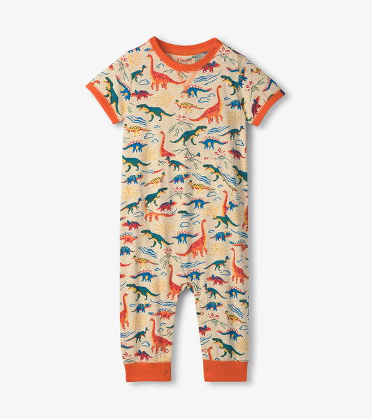 Happy Dino Jersey Romper