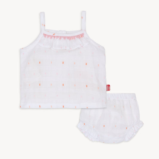 White Cotton Magnetic Tank + Blommer Set