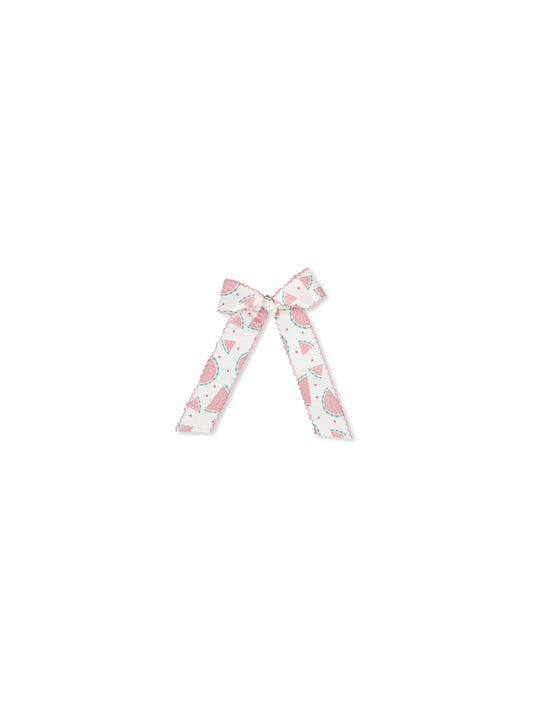 Lola Long Bow - Legacy White, Pensacola Pink, Watermelon