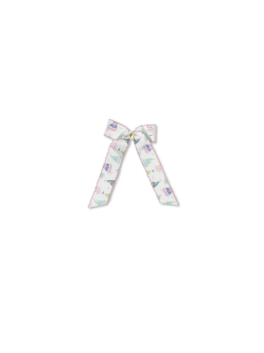 Lola Long Bow - Seahaven Sailboat, Party Pink