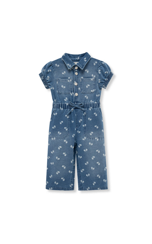 Bow Print Jumpsuit