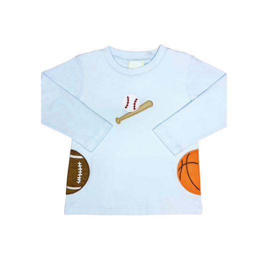 Sports Harry's Play Tee - Light Blue Knit