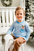 Reindeer Jacob's Play Tee - Periwinkle Bitty Knit