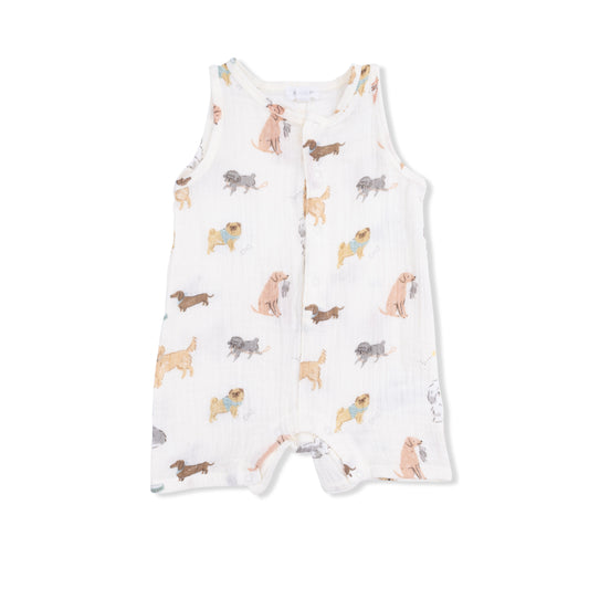 Awesome Dogs - Sleeveless Shortie Romper