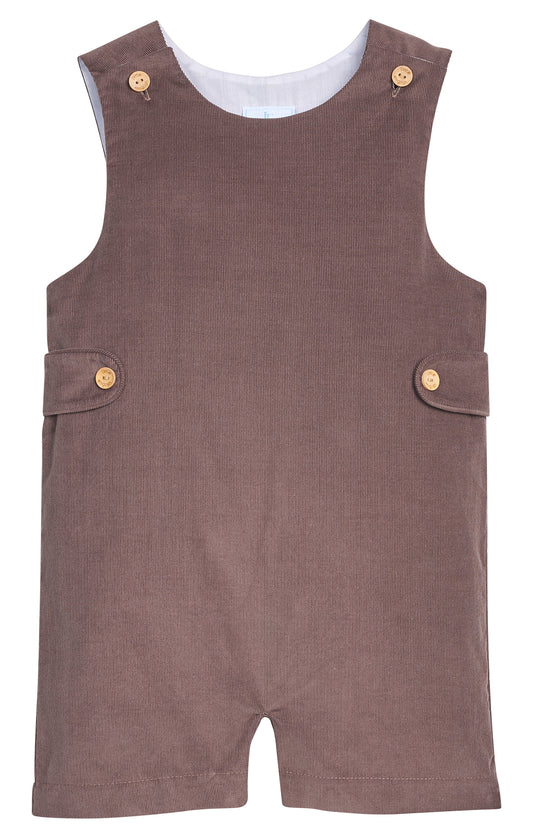 Button Tab John John - Chocolate Corduroy