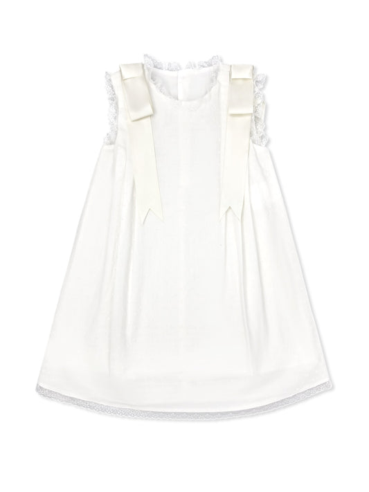 Patricia Dress - Spring White Swiss Dots