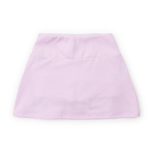 Margot Performance Skirt - Pink and White Stripes