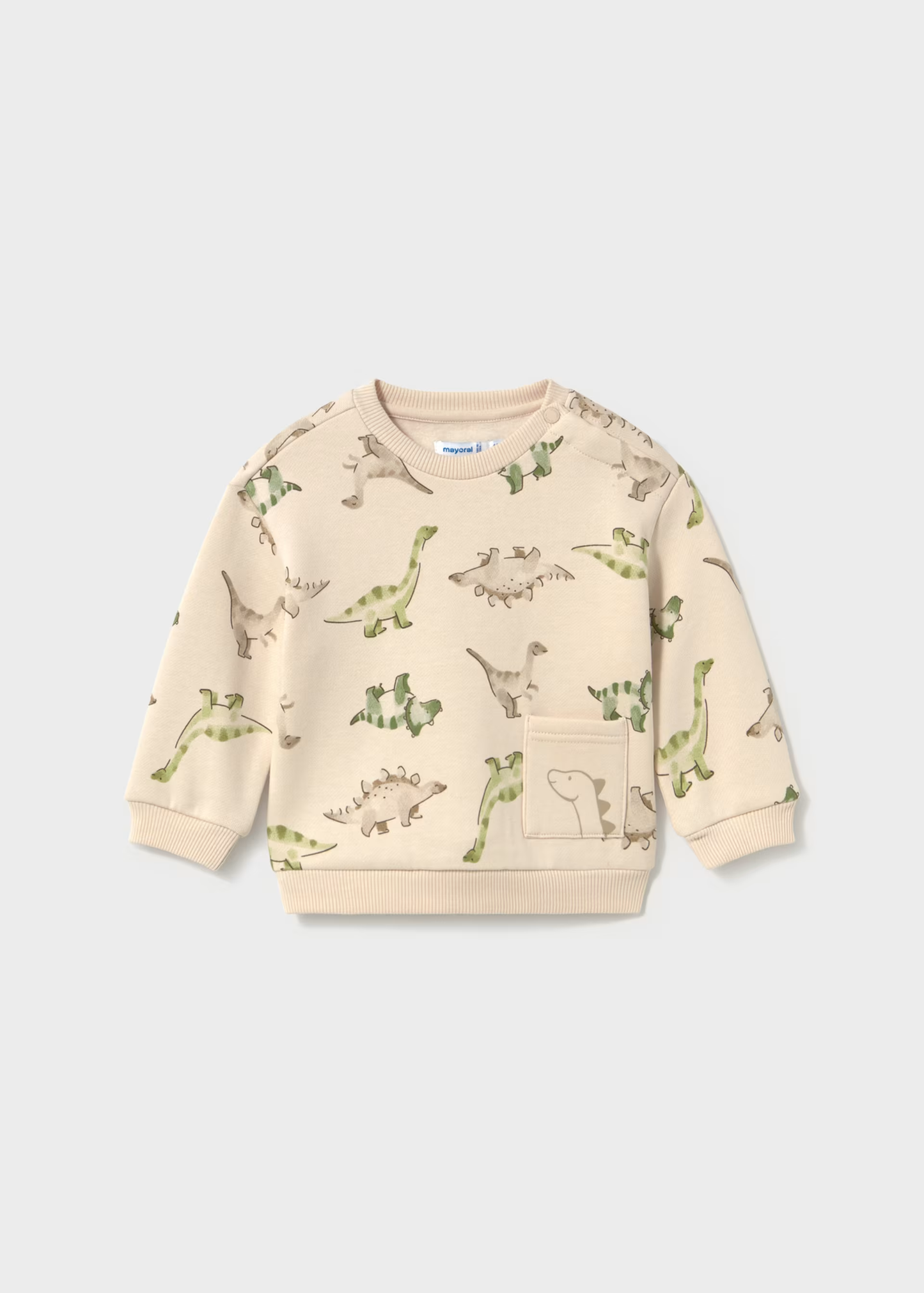 Baby Animal Pocket Sweatshirt - Dino