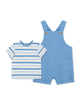 Solid Shortall Set - Blue