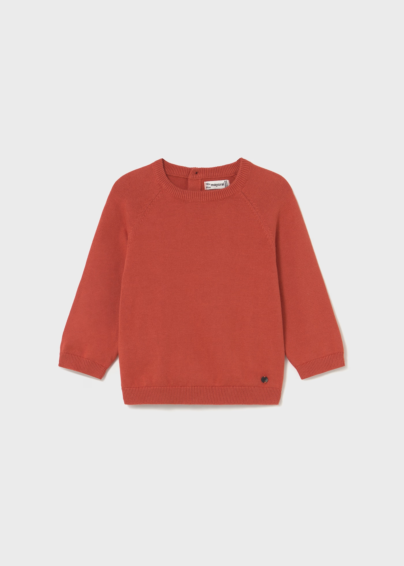 Basic Cotton Jumper - Terracotta