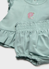 Newborn Girl 4-Piece Set - Aqua