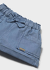 Baby Shorts with Bow - Light Denim