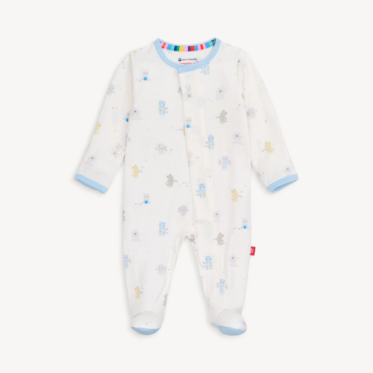 Blue Baby Beats Modal Footie
