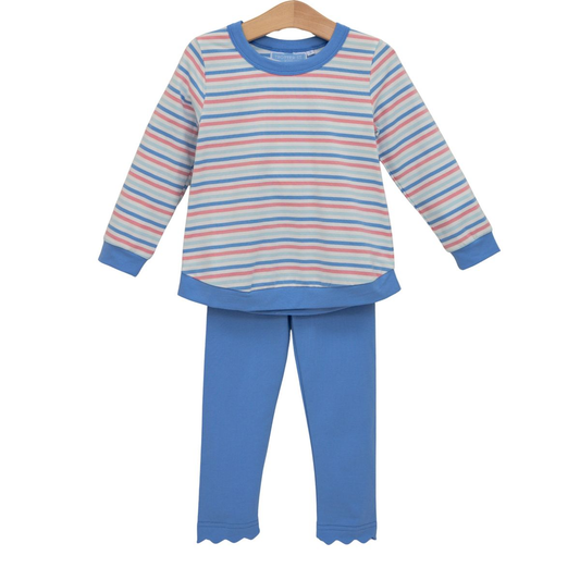 Reagan Pant Set - Hamptons Stripe