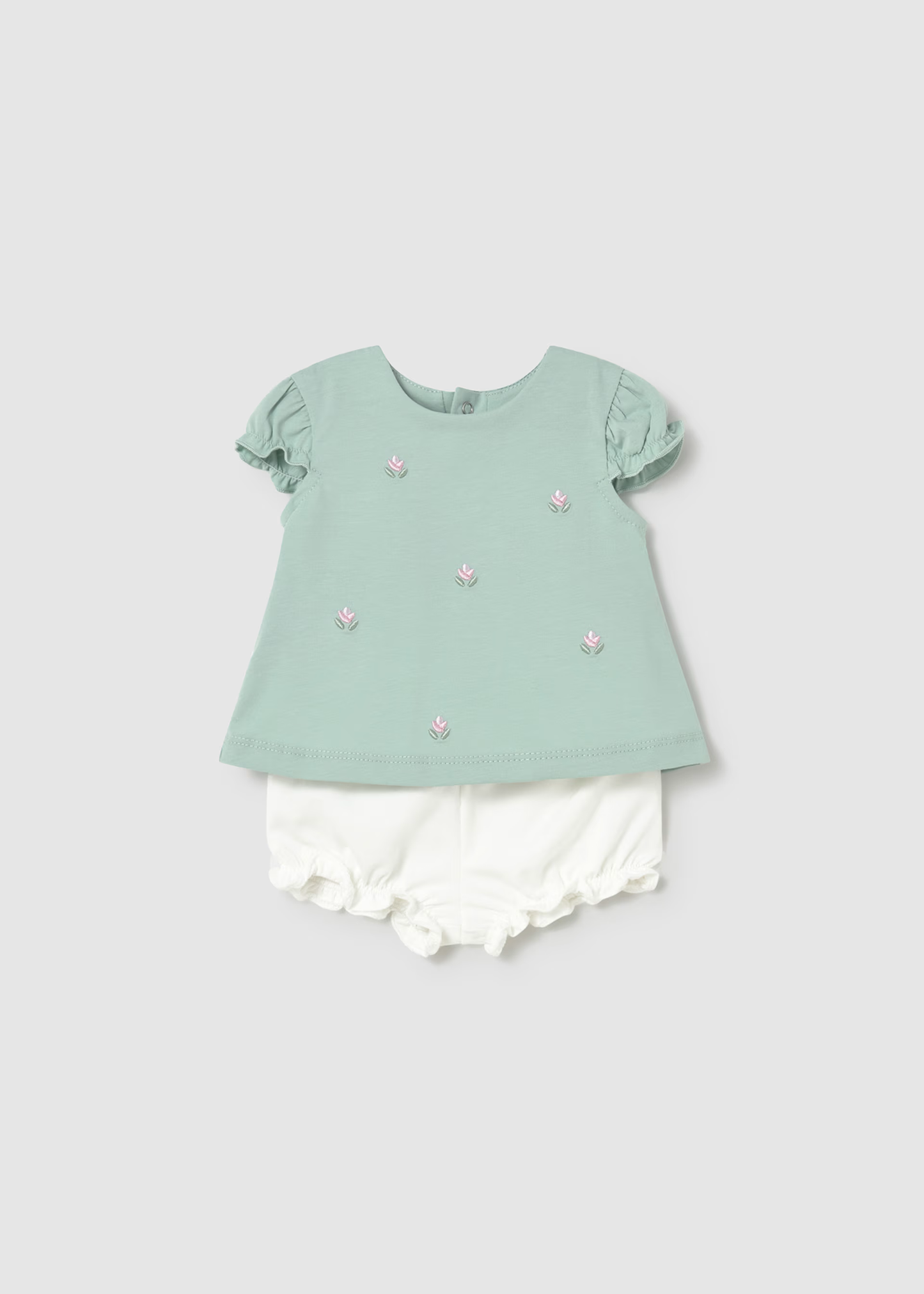 Newborn Girl 4-Piece Set - Aqua