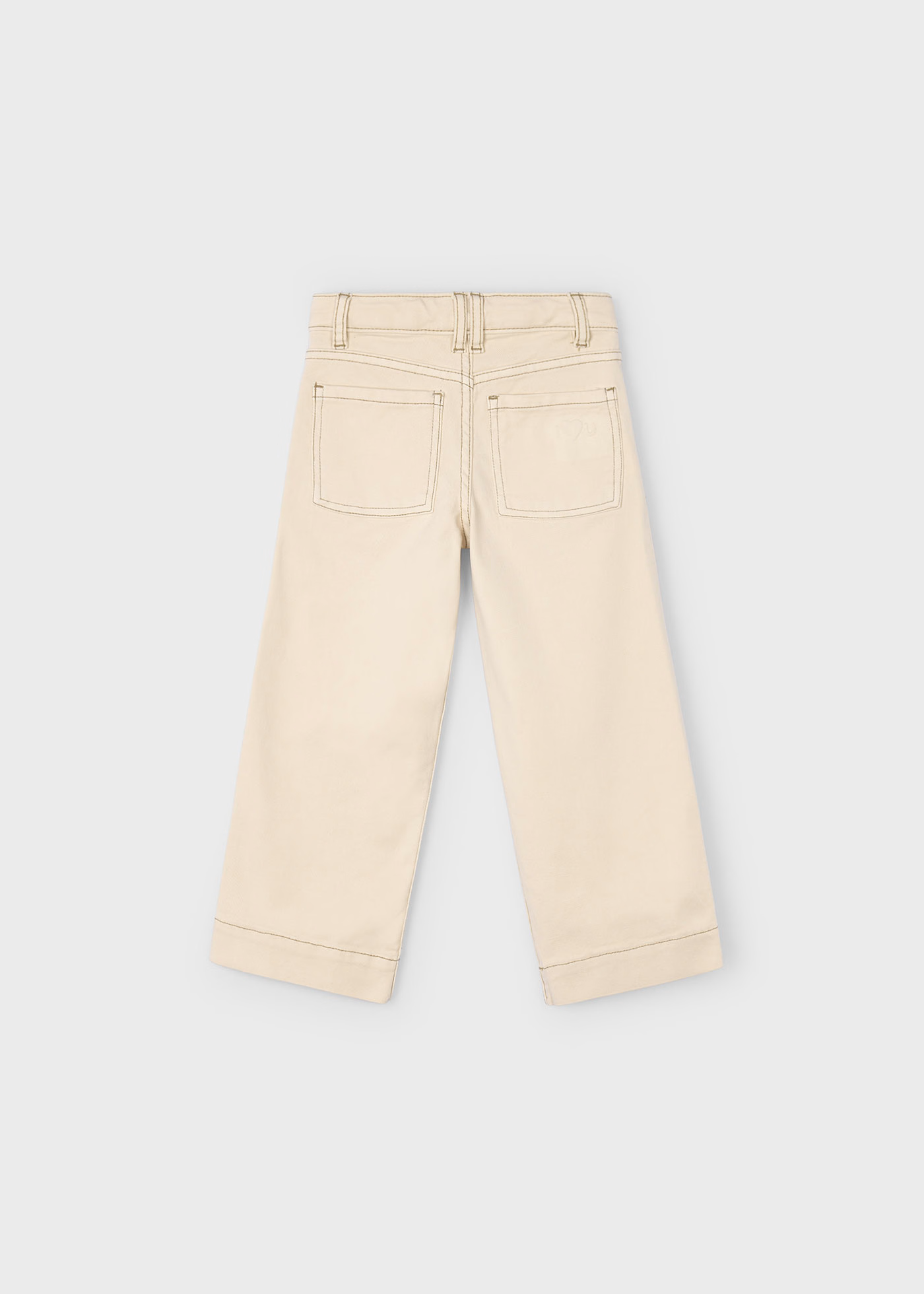 Girl Twill Pants - Almond