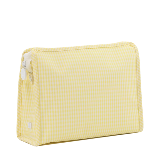 Roadie Medium Zip Pouch - Gingham Buttercup