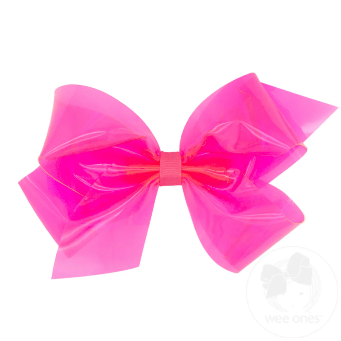 Medium WeeSplash Colored Swim Bow - Hot Pink