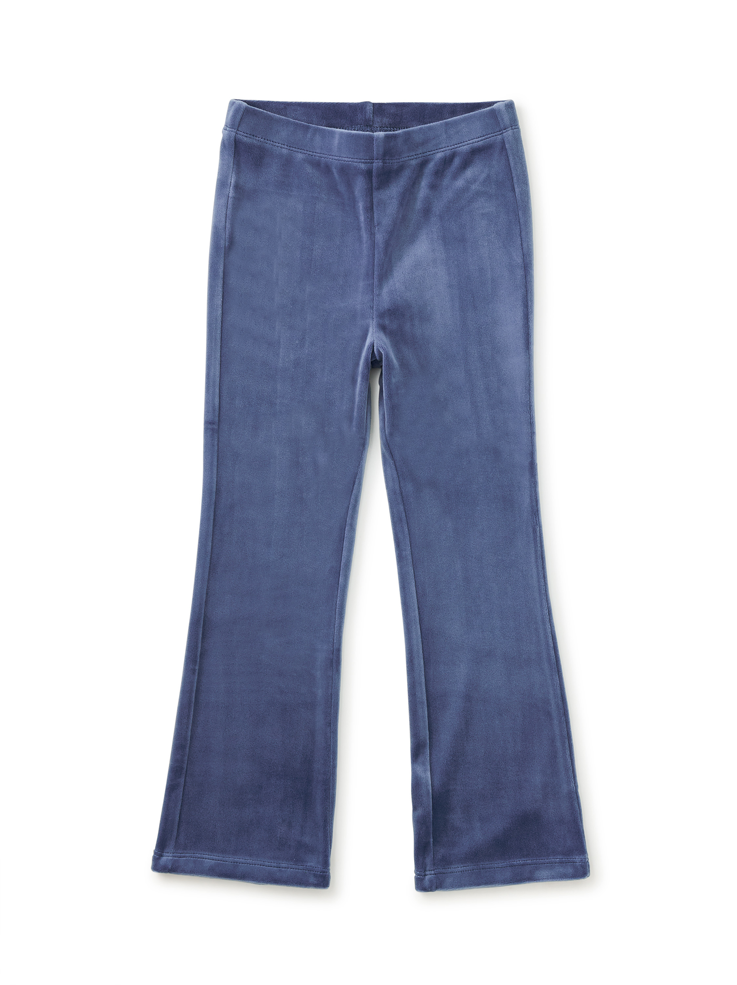Velour Ruffle Flare Pants - Naval Blue