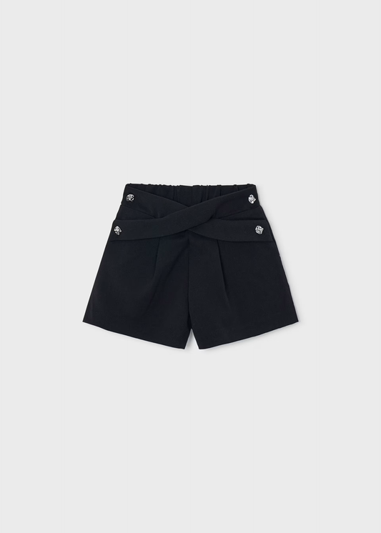 Girl Pleated Skort - Black