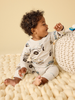 Long Sleeve Pocket Baby Romper - Snow Vehicles