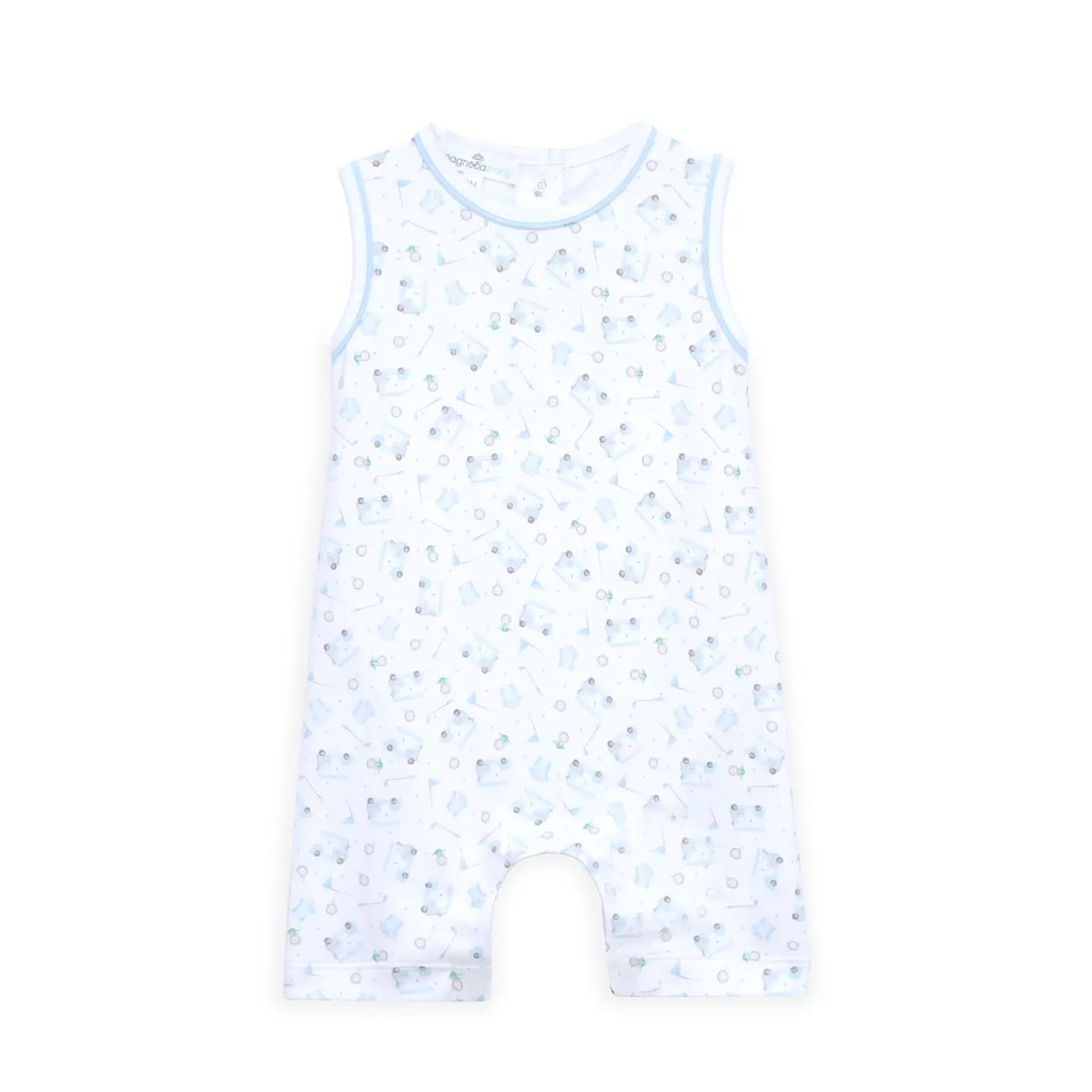 Little Golfer Printed Bubble - Light Blue