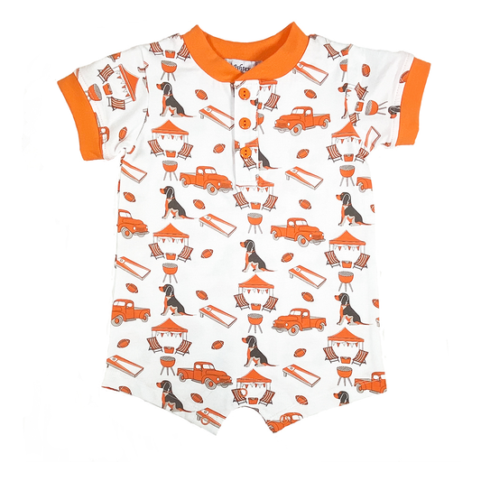 Hound Dog Boy's Romper