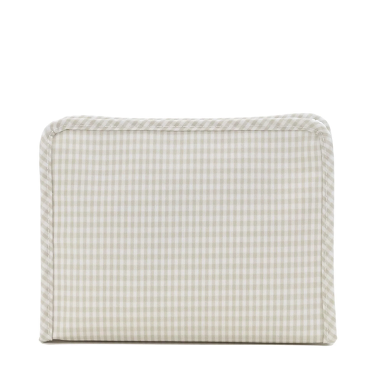 Roadie Medium Zip pouch - Gingham Pearl Grey
