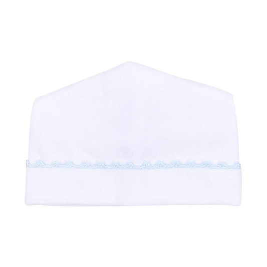 Baby Joy Blue Crochet Trim Hat