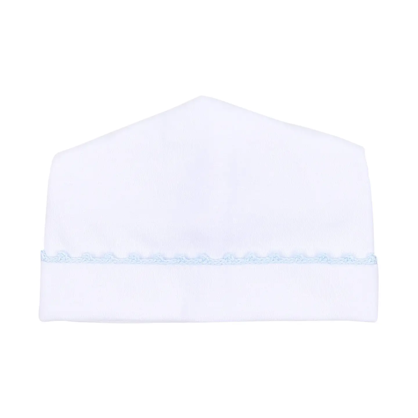 Baby Joy Blue Crochet Trim Hat