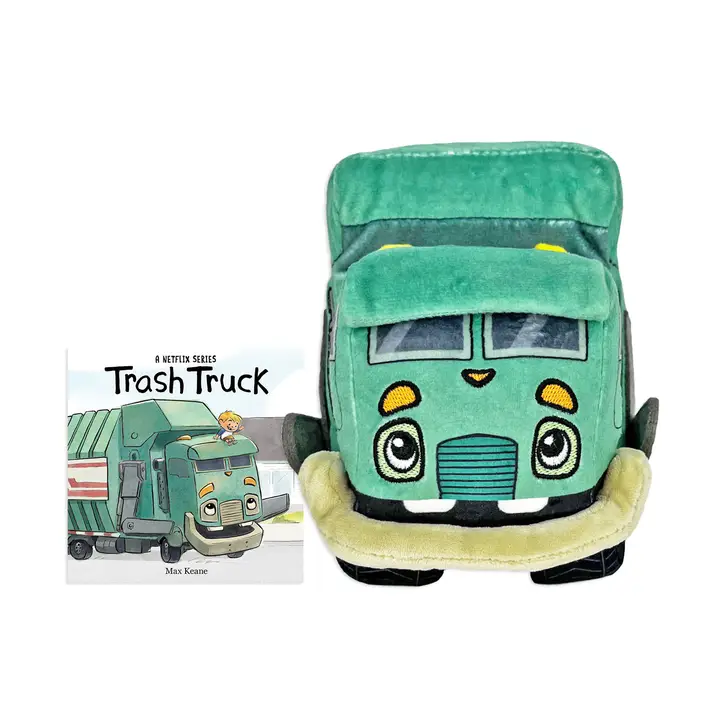 Trash Truck 11" Plush & Board Book Set