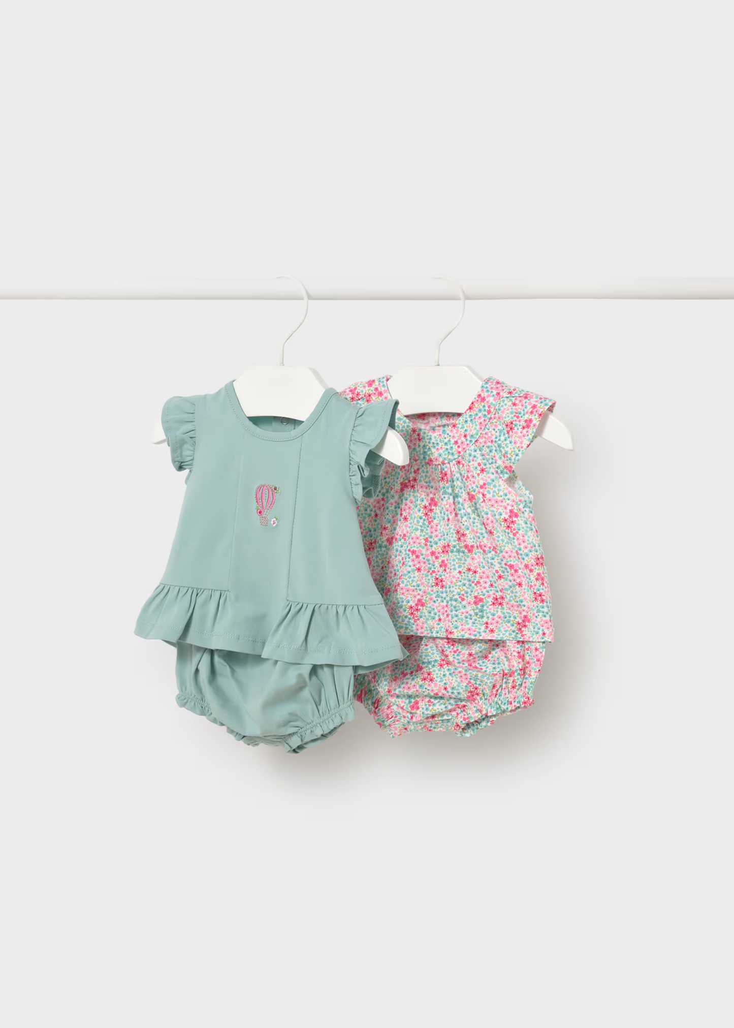 Newborn Girl 4-Piece Set - Aqua